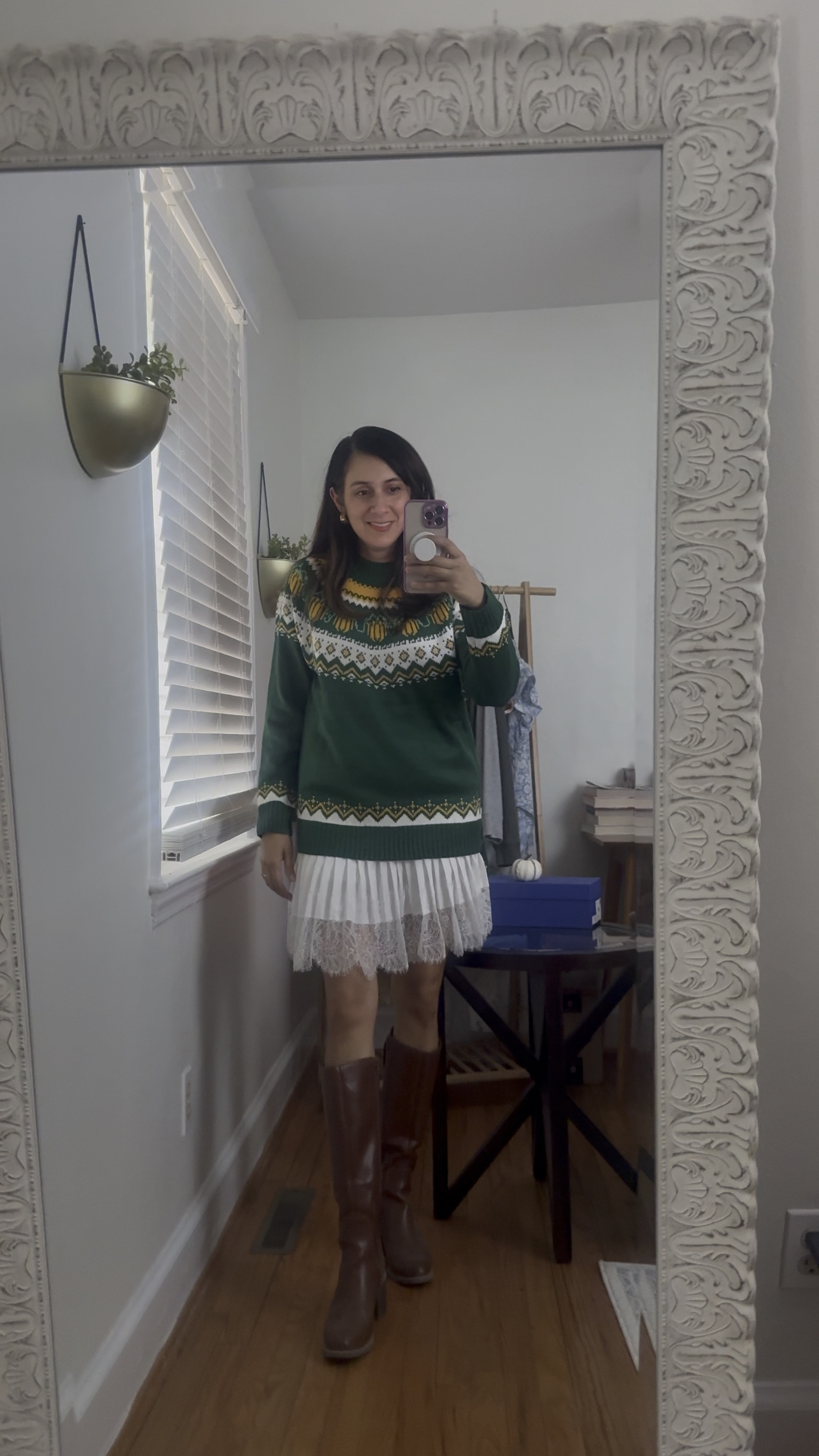 Who doesn’t love pumpkins on a sweater 🎃 Today, featuring a holiday look for Thanksgiving or an everyday femeine outfit idea for early November! this sweater is from Chicwish,

Sweater L
Target boots  8 1/2 
Amazon Skirt Large 

#LTKStyleTip #LTKHoliday #LTKSeasonal