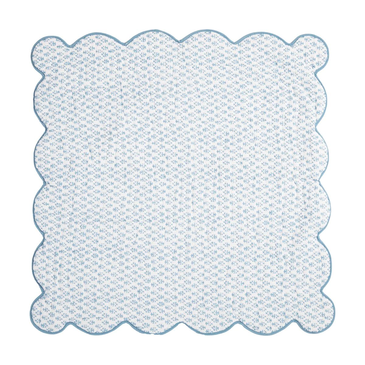 Batik Euro Sham Blue | Amanda Lindroth