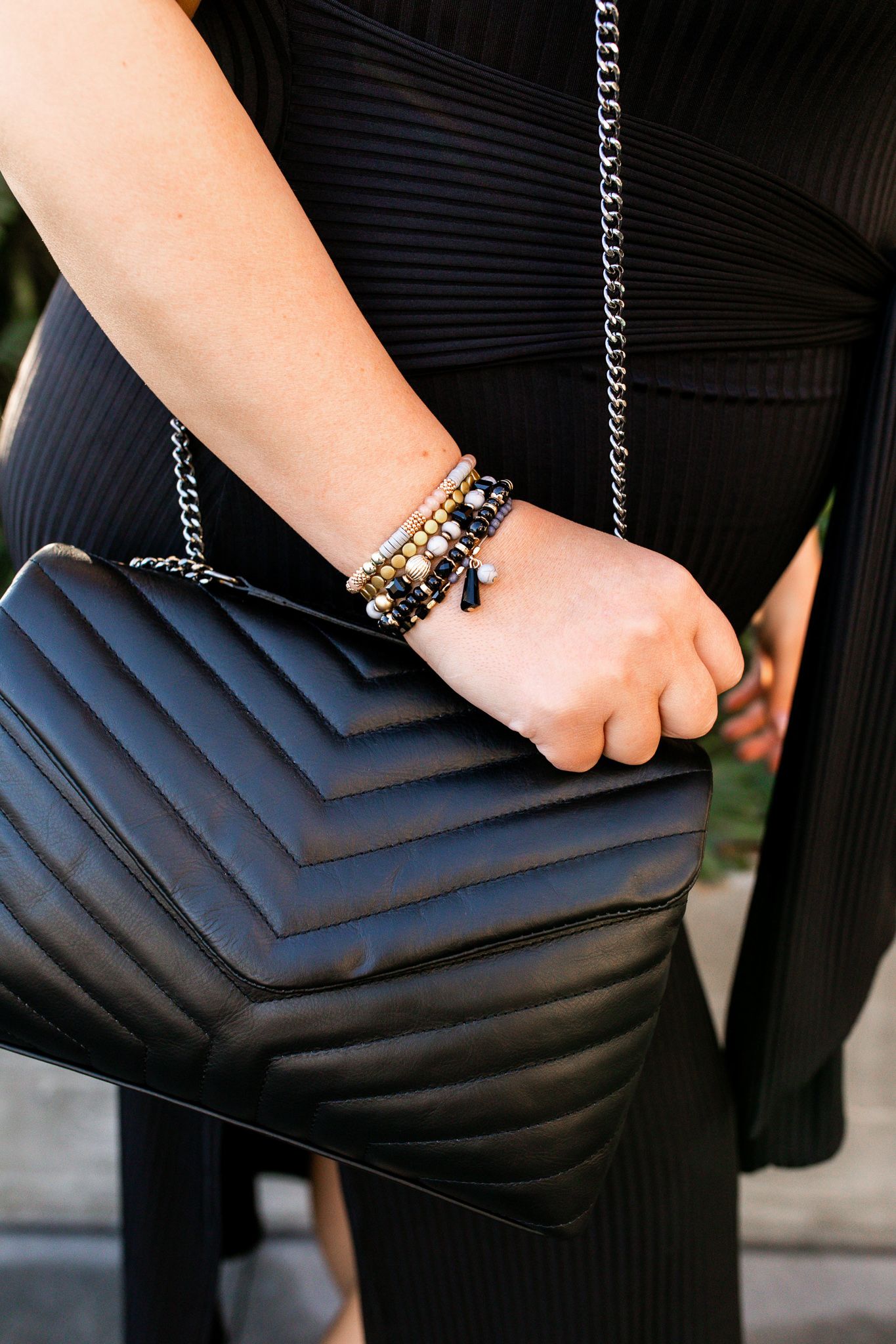 Only Onyx Bracelet Stack | Shop Curves To Contour