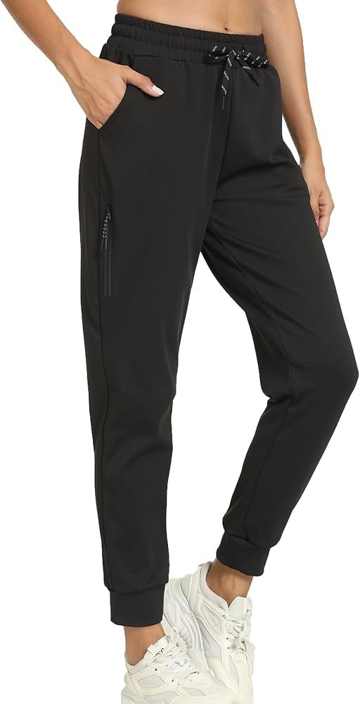 Womens Joggers with Pockets - Lightweight Dri Fit Soft Athletic Workout Track Pants for Running G... | Amazon (US)