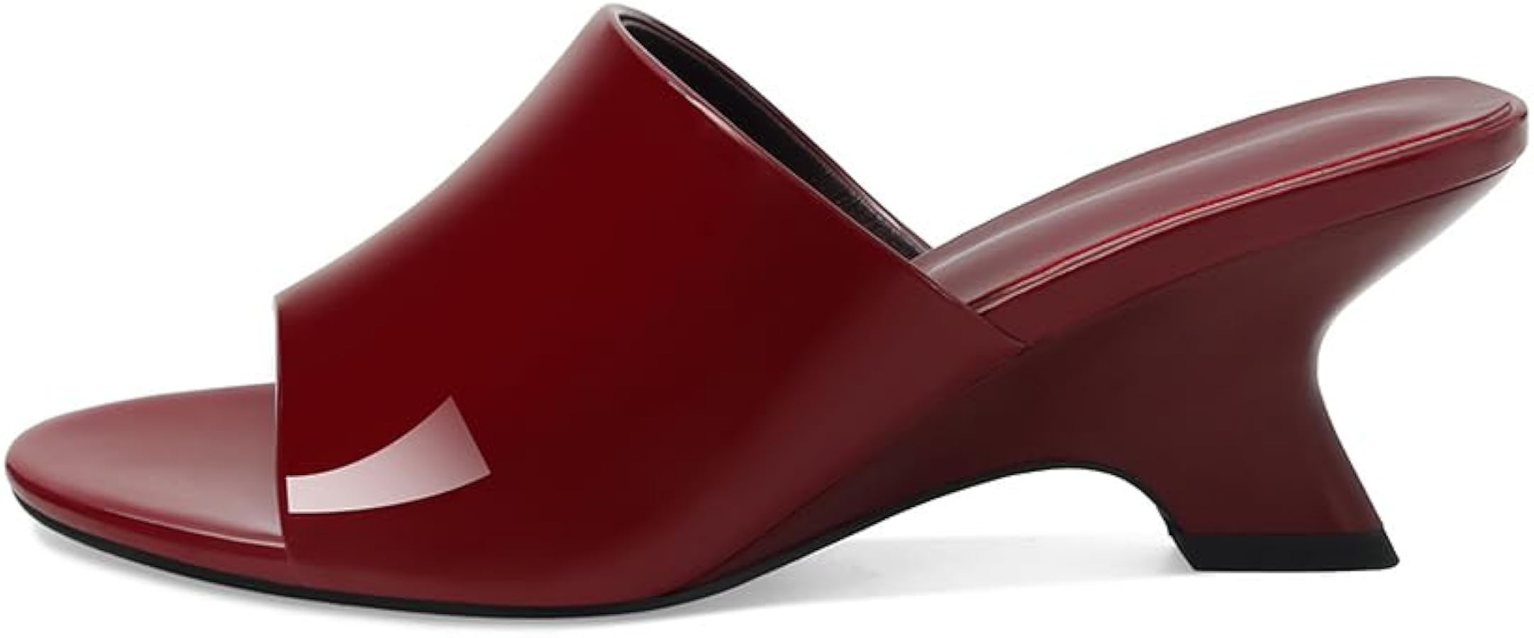 DOEYG Peep Toe Wedges Sandals for Women Kitten Heel Mule Sandals Comfortable Dressy Slip on Summe... | Amazon (US)