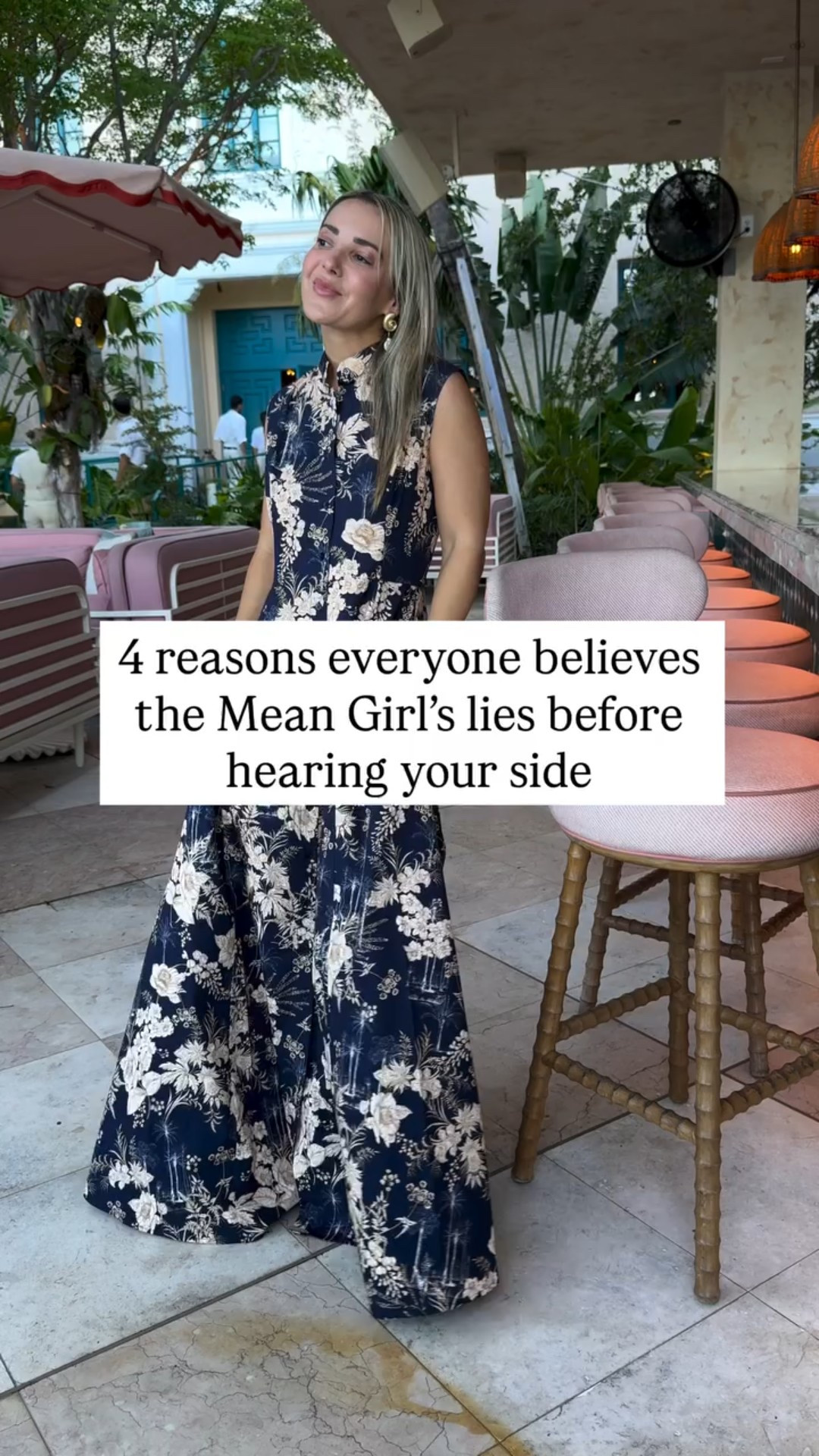 Comment MEAN GIRL for exact words & tips to use if you’re experiencing this so you don’t lose your confidence (or your circle) in the process. And if one person can quietly shift an entire group’s perception of you, without ever saying anything technically wrong? That’s not “drama.” That’s social manipulation. 

Comment Outfit for links.

And share your story how you handled a mean girl that was running a smear campaign about you. 

As for the 4 Reasons Everyone Buys the Mean Girl’s Lies Before Hearing Your Side, it’s because: 

It was told first so it becomes the default “truth.” Meanwhile, the person being targeted looks defensive, shocked, or quiet which people confuse with guilt.

Social rejection is scarier. So we adopt the beliefs of the group to be safe & to belong even if it doesn’t sit right with us privately.

We process & remember negative information more quickly & for longer than positive details. We treat it like a warning, “remember this so you don’t get hurt.”

Once you’re labeled as “the problem,”
people start seeing everything they do through that lens. Even normal behavior looks like “proof.” And sharing outrage? It bonds people.
It’s gossip disguised as virtue.

About Christie, Dr. C: I’m a Johns Hopkins-trained clinical psychologist with a background in CBT, DBT, ACT, behavioral psychology, and motivational models. I blend evidence-based strategies with lived experience to help you handle mean girls, navigate parenting challenges, set real boundaries, make new friends, and stop shrinking in your friendships.