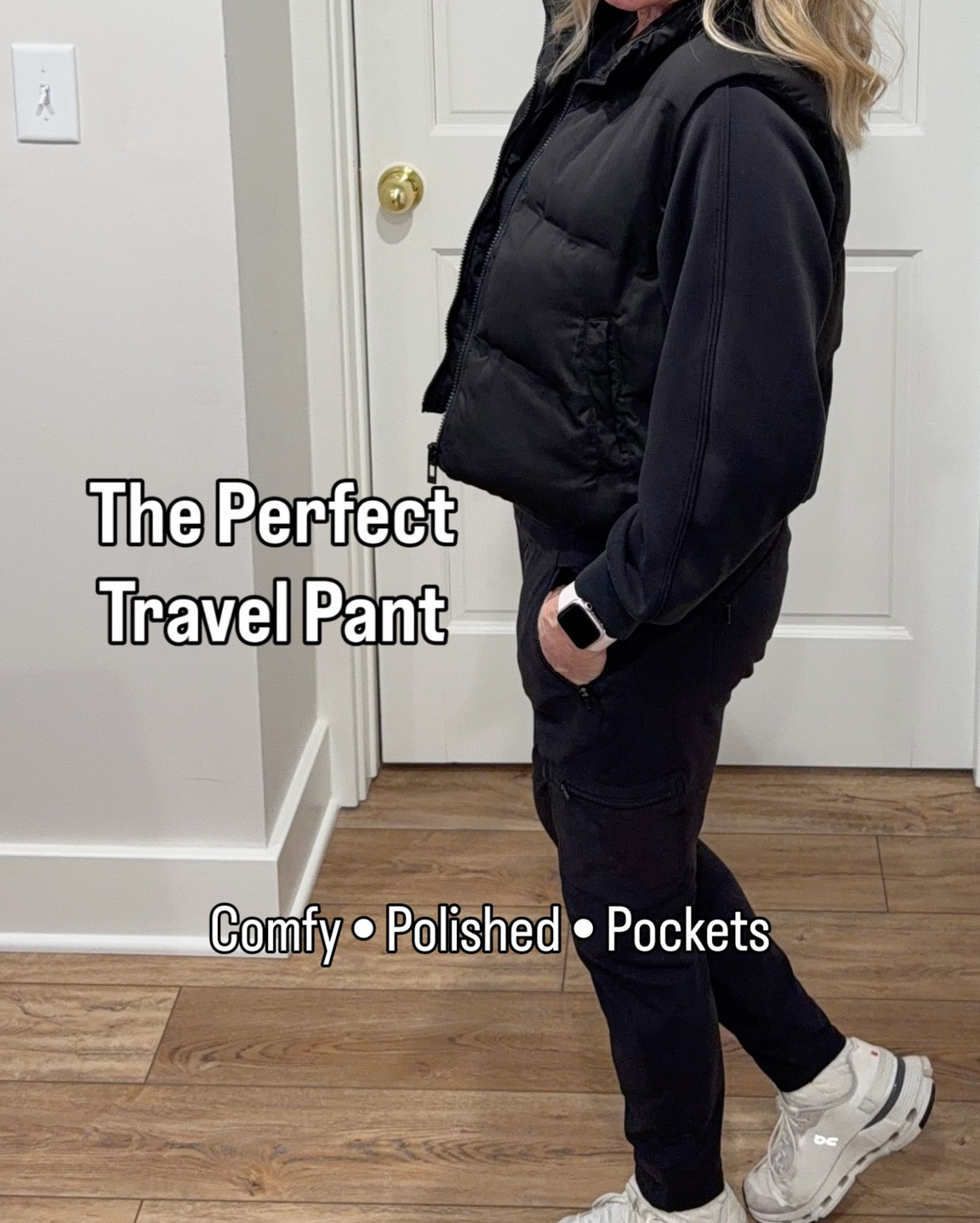 These Athleta Headlands Hybrid Cargo Leggings are hands-down one of my most worn pieces — I own them in three colors for a reason.

They’re the perfect in-between pant when you want something more elevated than a workout legging but still insanely comfortable. Looser through the leg, flattering fit, and so versatile for everyday wear and travel.

They’re my go-to airplane pant (hello zippered pockets for AirPods, boarding pass & lip balm), perfect for cool beach nights, and ideal for flying home from warm climates to Midwest winter temps.

I’ve had my black pair for 5+ years and they still look brand new — no pilling, no shrinking, and they hold their shape beautifully.

Athleta is offering 25% off sitewide through 2/2, which makes this the perfect time to grab them.
👉 Worth the investment — you’ll wear them for years.

#LTKActive #LTKootd #LTKTravel