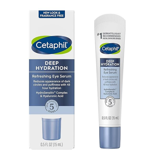 CETAPHIL Deep Hydration Refreshing Eye Serum | 0.5 fl oz | 48Hr Hydrating Under Eye Cream to Redu... | Amazon (US)