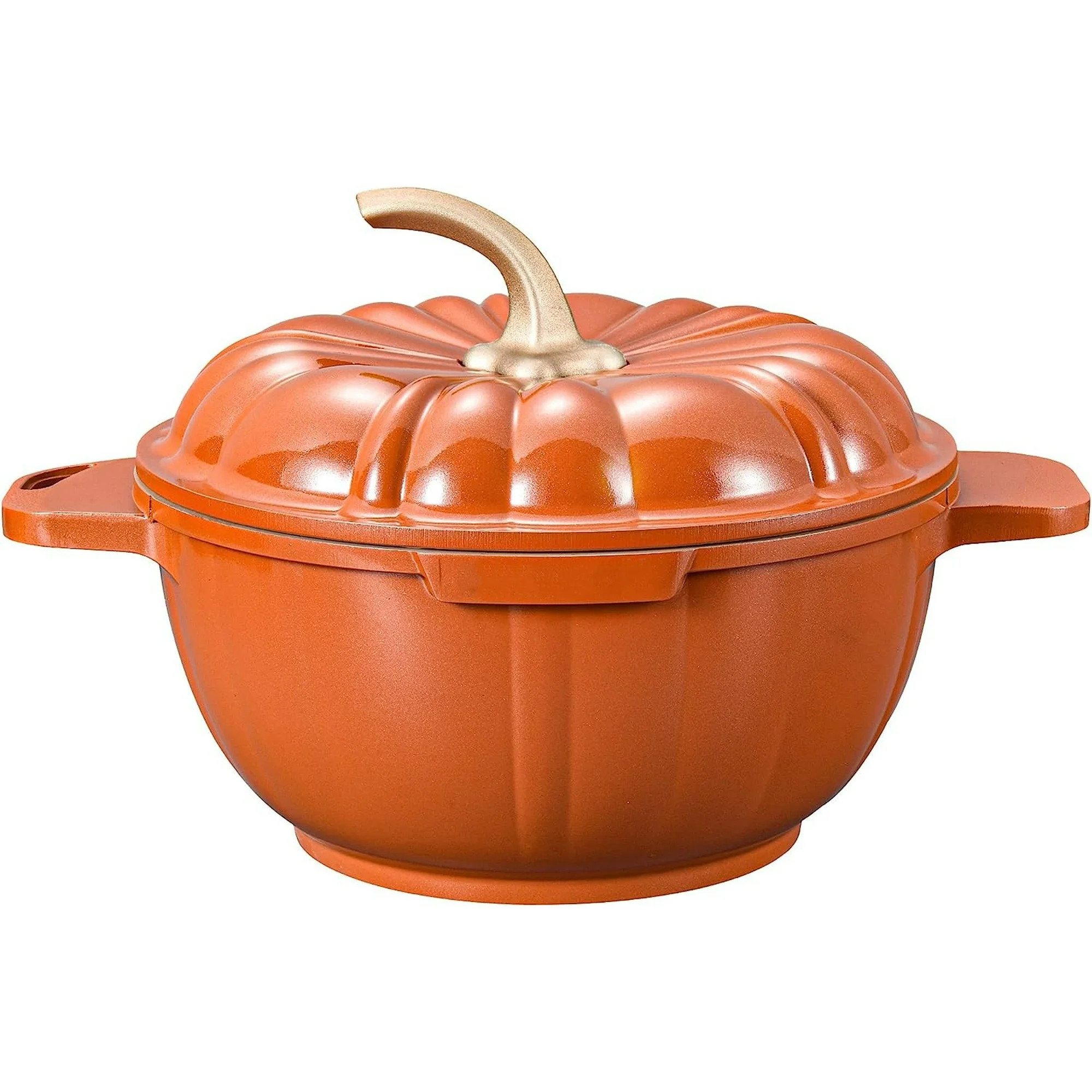 Nonstick Soup Pot - 4.1QT Non Stick Pumpkin Pot Granite Stock Pots Casserole Pot with Lid, Stew C... | Walmart (US)