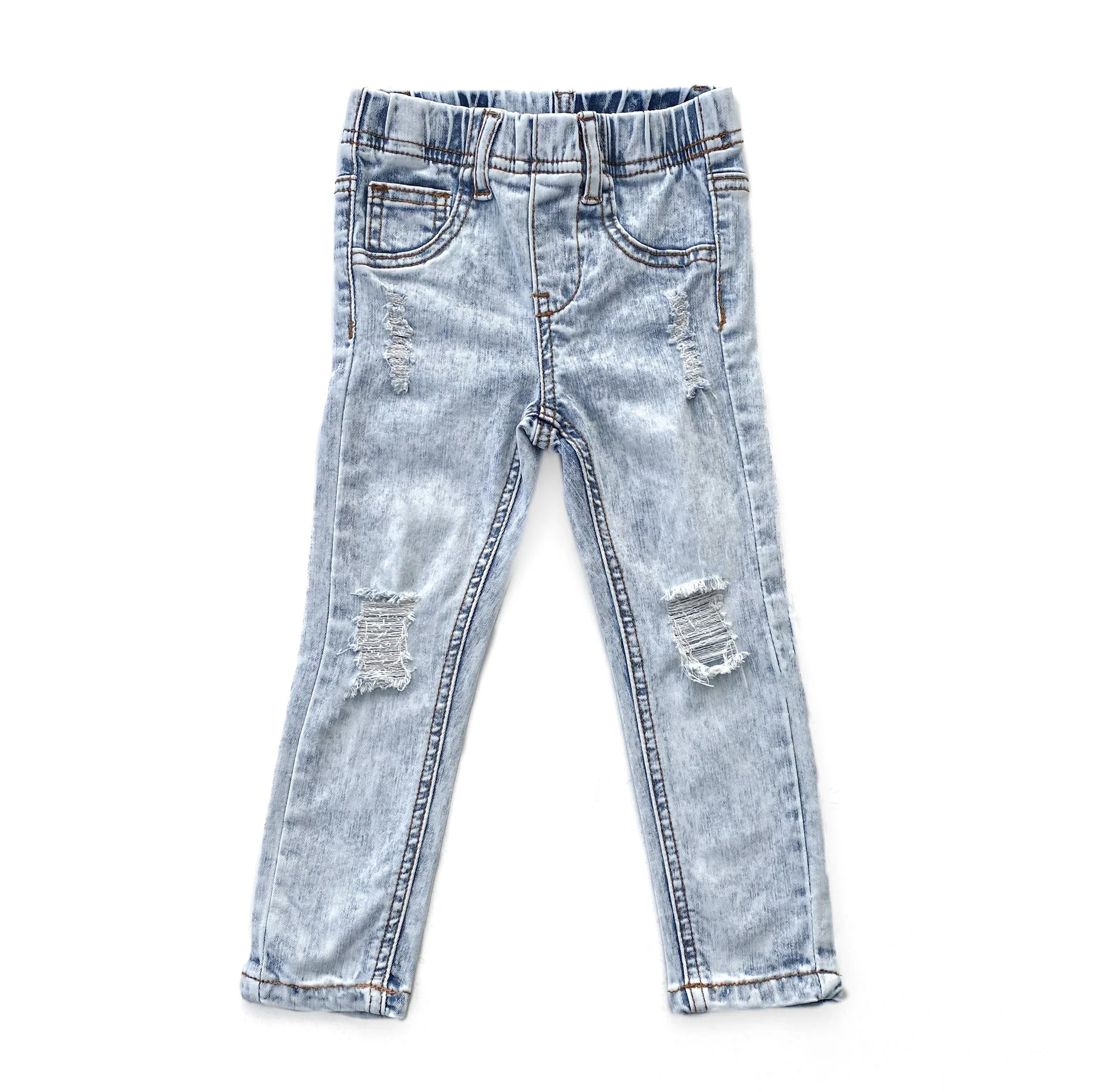 DISTRESSED JEANS - ULTRA-LIGHT WASH | LENOX JAMES