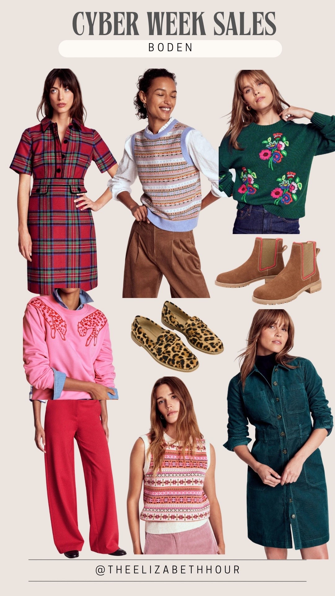 Boden Cyber week 40 percent off sale. 




Christmas style, holiday styles, holiday outfit ideas, holiday style finds, holiday outfits, outfit ideas, outfit ideas for moms, outfit ideas for moms on the go, Christmas party style, cyber Monday deal, corduroy dress, gifts for her, red pants, leopard shoes, Chelsea boots, plaid dress, midsize style, size 10

#LTKCyberWeek #LTKGiftGuide #LTKSaleAlert