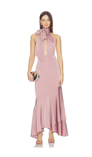 Venita Maxi Dress in Mauve | Revolve Clothing (Global)
