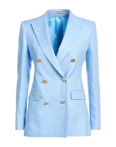 Tagliatore 02-05 Woman Blazer Sky blue Size 12 Linen | YOOX (US)