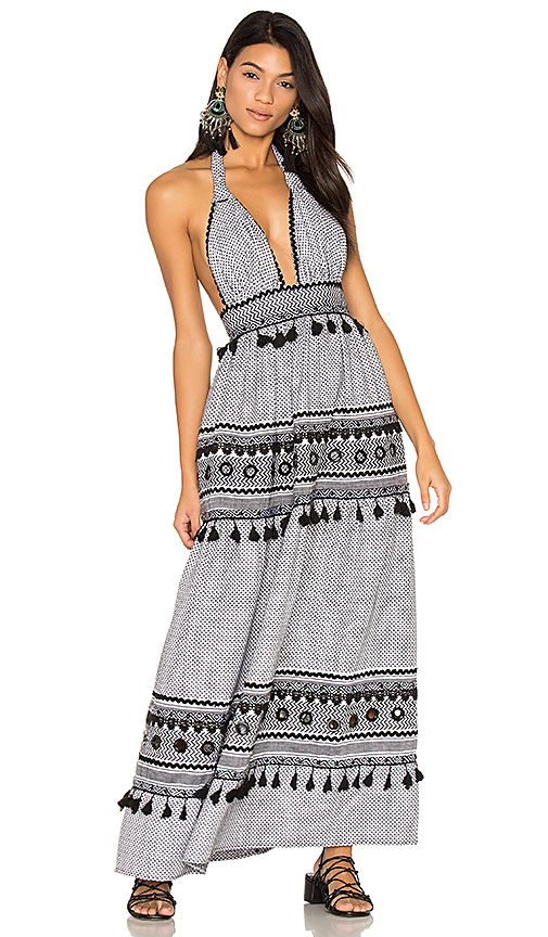 Dodo Bar Or David Maxi Dress in Black & White. - size M (also in S) | Revolve Clothing