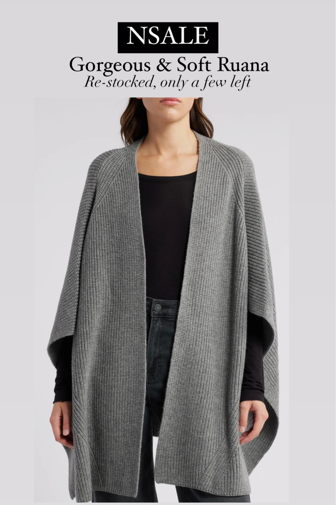 Gorgeous and soft traveling Ruana from the NSALE 💛 


#LTKxNSale #LTKSaleAlert #LTKTravel