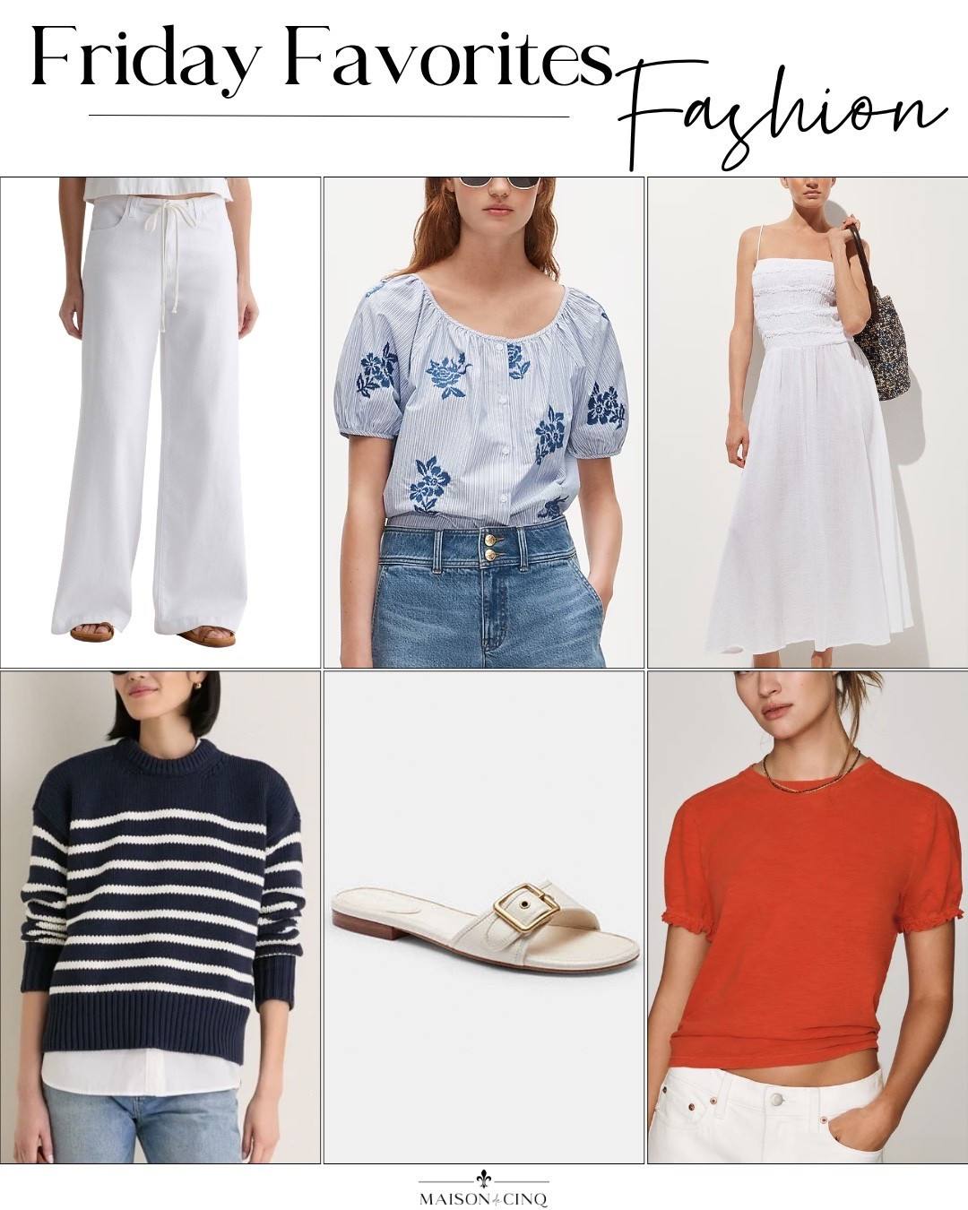 Friday Favorites this week and we’re sharing lightweight drapey white jeans, summery tops, the perfect summer sweater and more!

Summer outfit, summer fashion, sandals, tees, coverup, summer dress, vacation dress

#LTKSeasonal #LTKOver40 #LTKSaleAlert