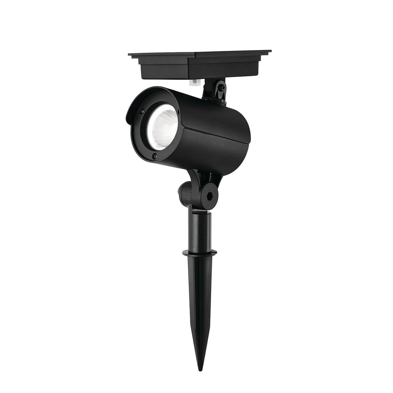 Mainstays Solar Powered Black LED Landscape Spot Light, 60 Lumens | Walmart (US)