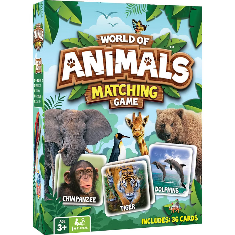 MasterPieces Kids Games - World of Animals Matching Game - Game for Kids and Family - Laugh and L... | Target
