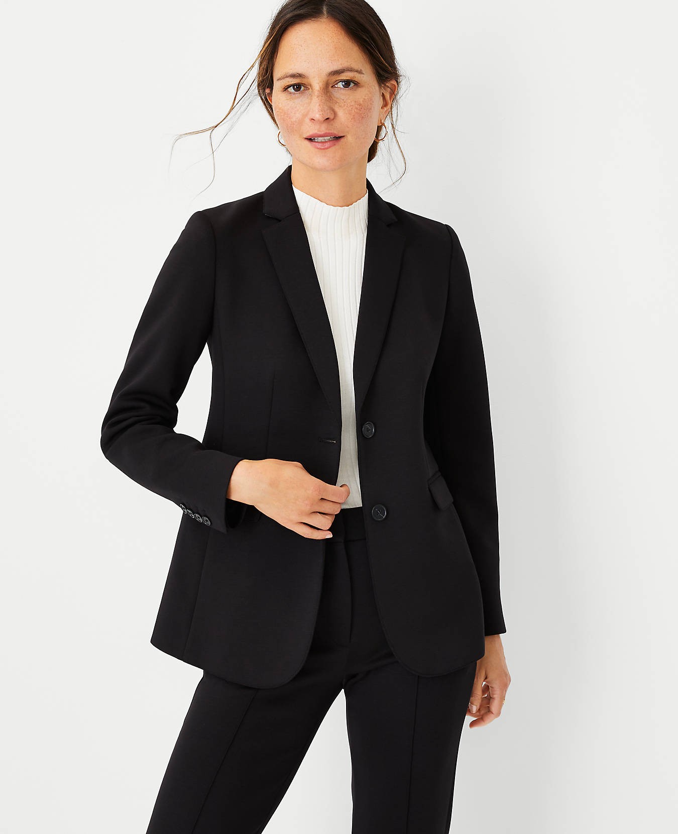 The Two Button Blazer in Double Knit | Ann Taylor | Ann Taylor (US)
