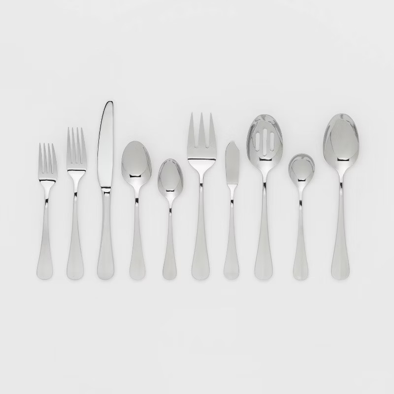 45pc Sussex Flatware Set Silver - Threshold™ | Target