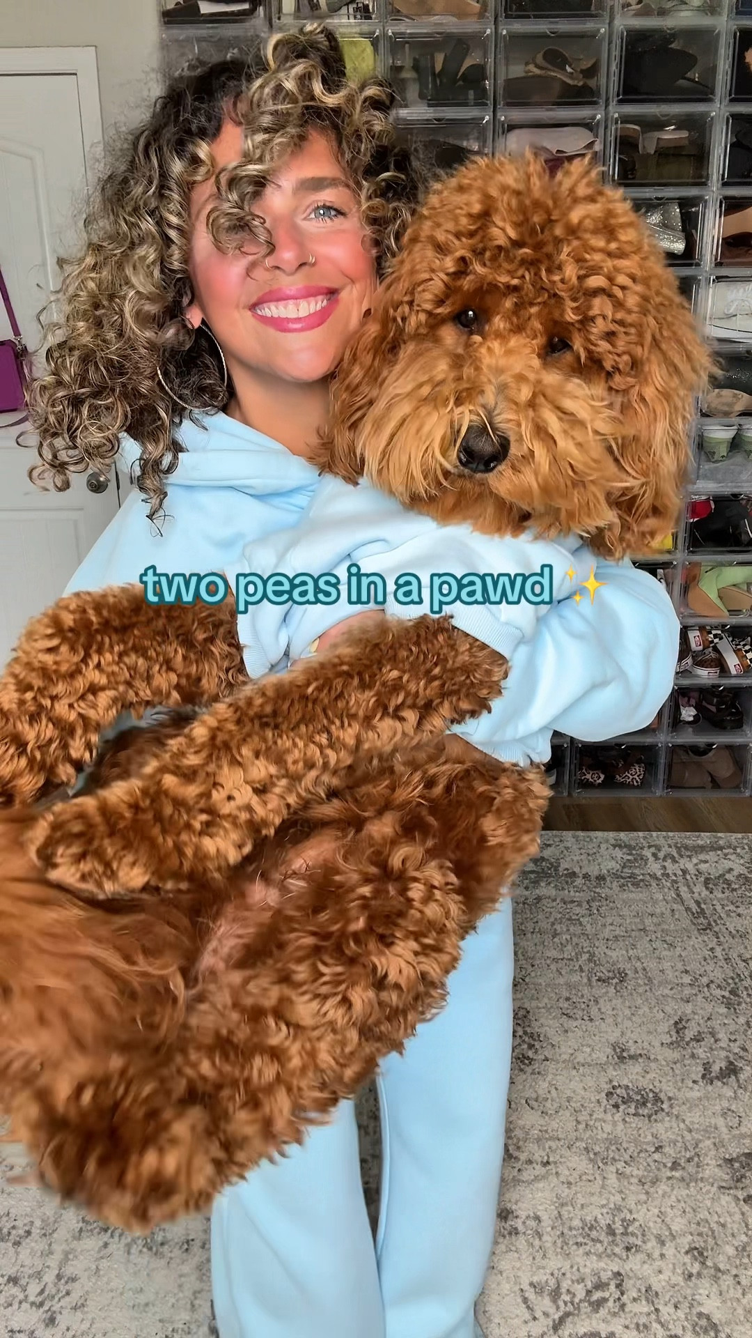 pawfection 🐾🩵

#comfrt #hoodieseason #twinning #matchingoutfits #dogmom #goldendoodle 

#LTKSeasonal #LTKPets #LTKMidsize