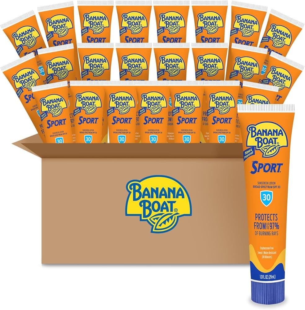 Banana Boat Sport Ultra SPF 30 Sunscreen Lotion, Travel Size Sunscreen 1 Oz, (Pack of 24) | Amazon (US)