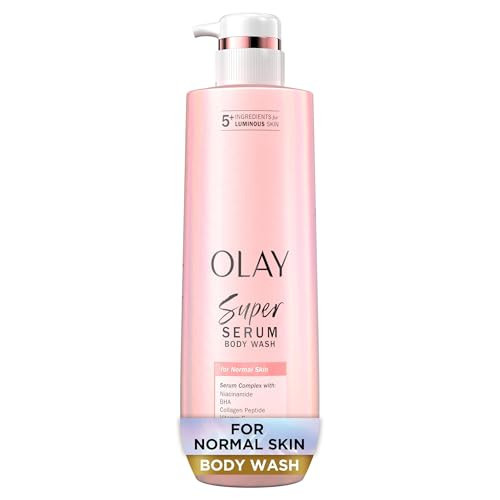 Olay Super Serum Body Wash for Normal Skin, 24hr Long Lasting Hydration, 5+ Ingredient Serum Complex for Bright Even Firm Luminous Skin, 18.5 fl oz | Amazon (US)