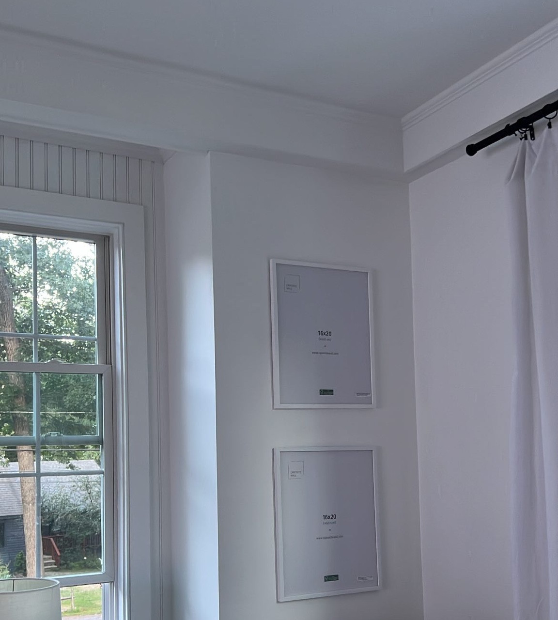 Here are the frames and matting! 
I have these in white (its like a washed white ) and in a natural wood. 