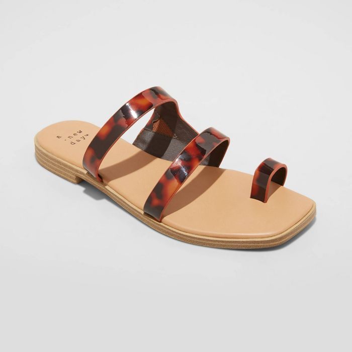 Women's Marilyn Toe Loop Slide Sandals - A New Day™ | Target