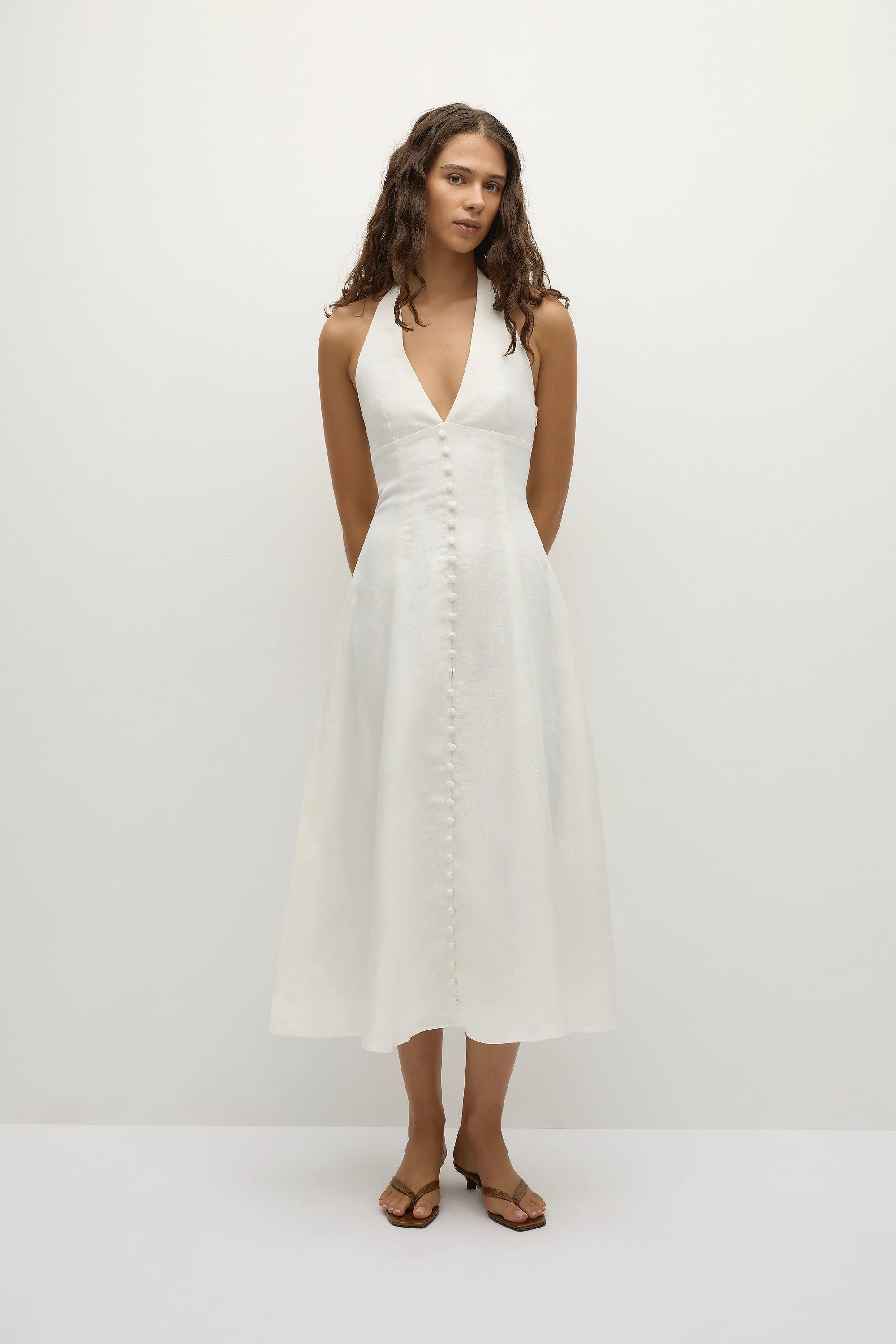 Marie Midi Dress White - Final Sale, XXL / WHITE | Faithfull (AU)
