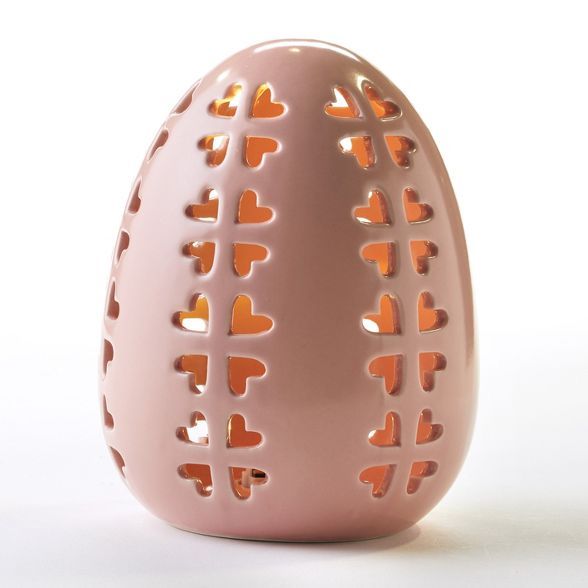 Lakeside Lighted Ceramic Easter Egg For Decorating - Light Up Indoor Accent | Target