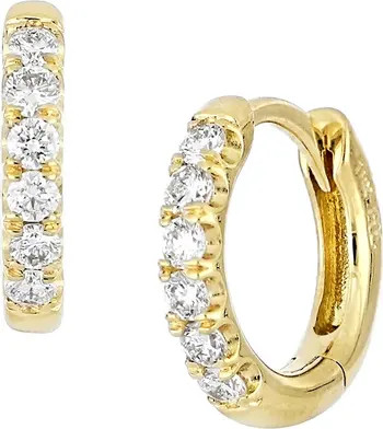 Audrey Diamond Huggie Hoop Earrings | Nordstrom