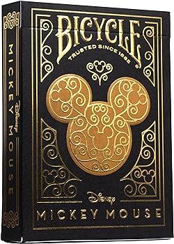 Bicycle Disney Mickey Mouse Inspired Black and Gold Playing Cards | Amazon (US)