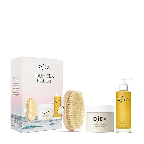OSEA Golden Glow Full Size Body Set - Includes Full Size Undaria Algae Body Oil (5oz), Undaria Cl... | Amazon (US)