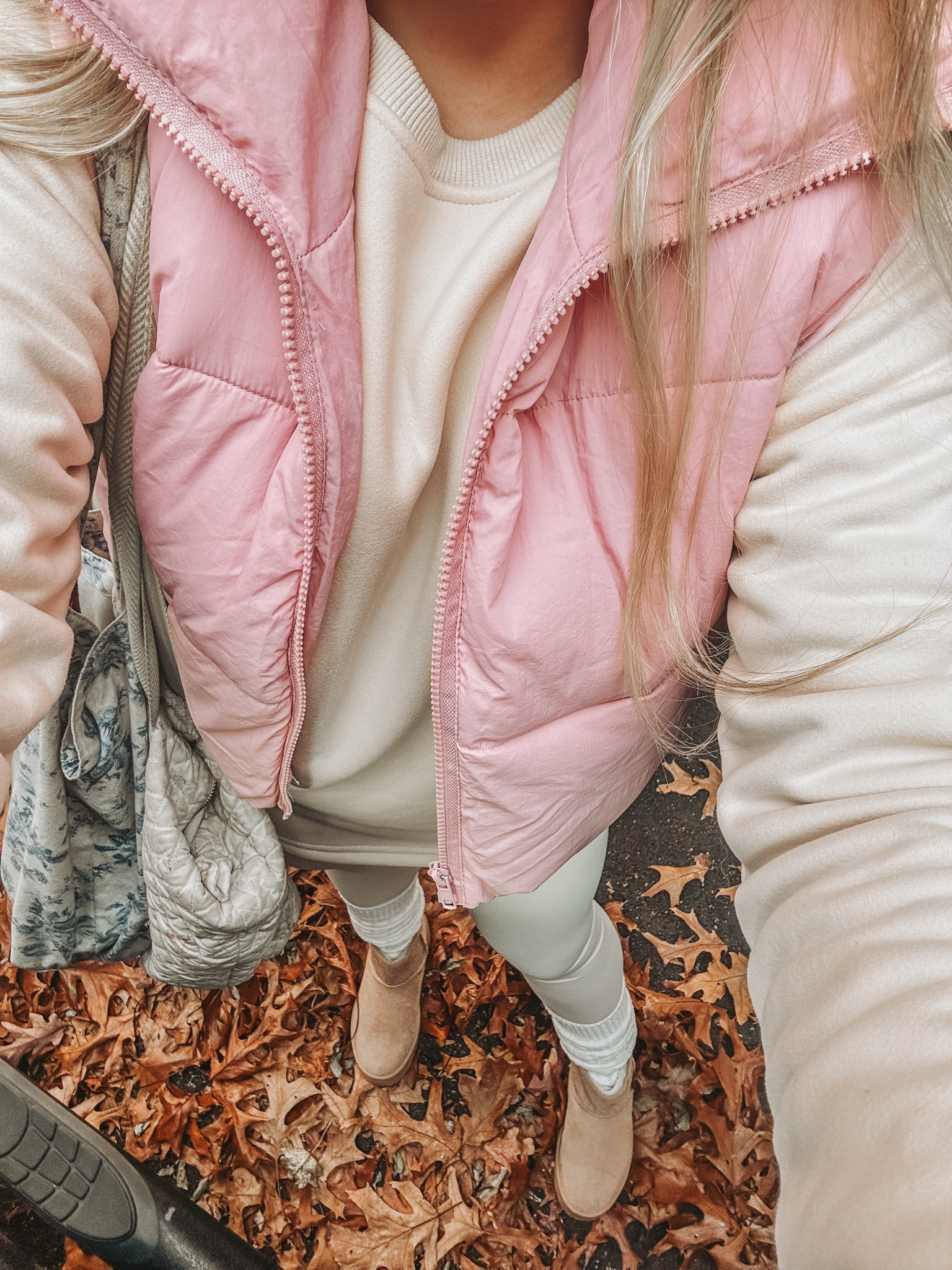 Comfy cozy cute💗✨ Living in these neutral sets. They are lined with faux fur on the inside and perfect to wear with a vest🙌🏼
#cozy #fall #falloutfit #vest #lounge #set #neutraloutfit #kneehighsocks #boots #booties 

#LTKCyberWeek #LTKSeasonal #LTKfindsunder100