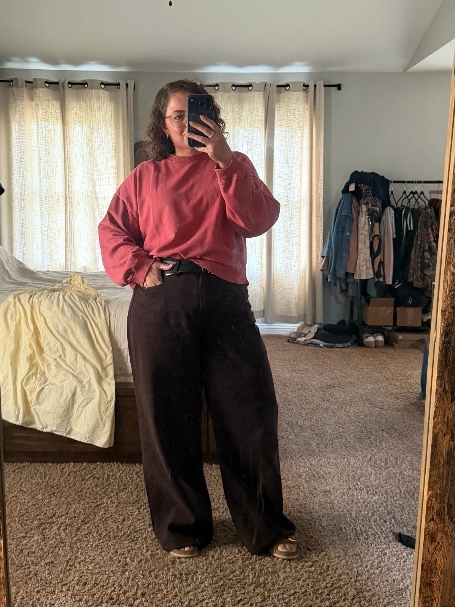 Red and brown combo 😮‍💨

Older top but linked similar ones! 
Pants 33R 

Bust 42  //  waist 39 //  hips 50  //  5’6”

#LTKPlusSize #LTKMidsize #LTKootd