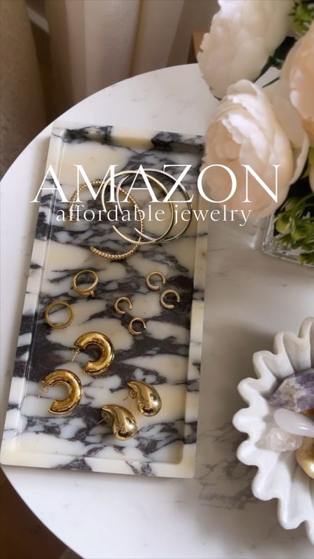 AMAZON \ affordable jewelry favorites + my new marble tray! Such great finds!

Earrings
Bracelet
Mother’s Day gift 

#LTKGiftGuide #LTKfindsunder50 #LTKstyletip