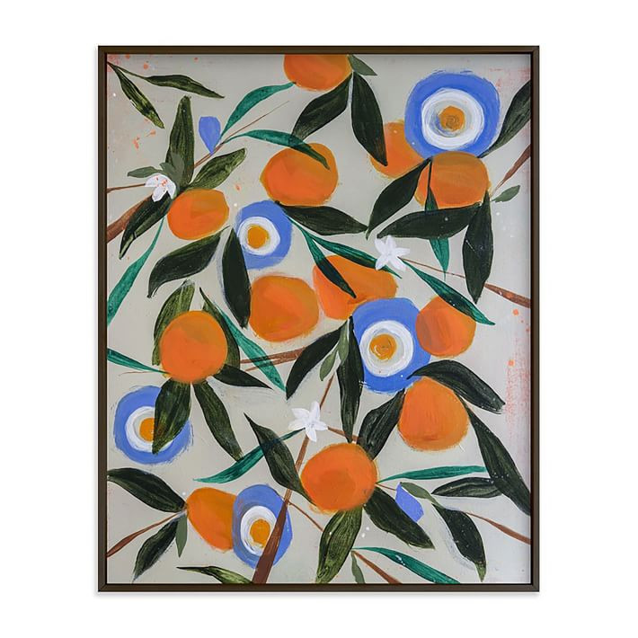 Orange Trees Framed Wall Art by Minted for West Elm | West Elm (US)