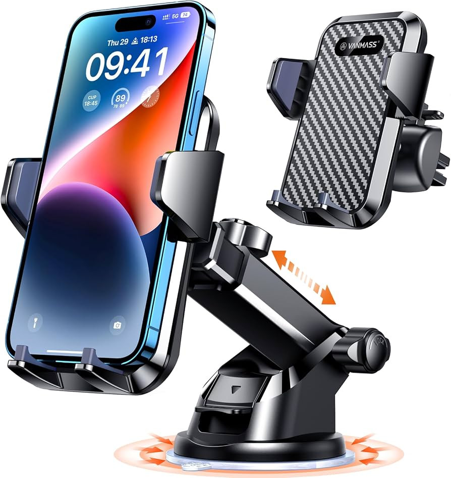 VANMASS\u301085+LBS Strongest Suction & Military-Grade Ultimate Car Phone Mount\u3010Patent Safet... | Amazon (US)