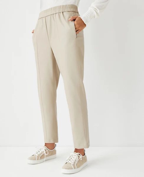 The Faux Leather Pull On Ankle Pant | Ann Taylor (US)