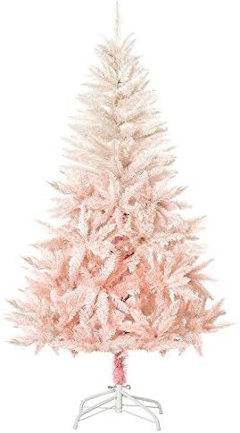 HOMCOM 6ft Artificial Christmas Tree Holiday Home Decoration with Metal Stand, Automatic Open, Wh... | Amazon (CA)