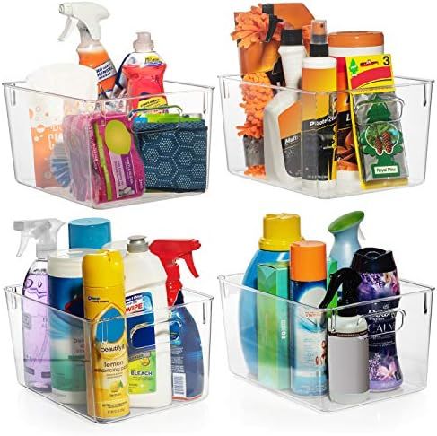 Amazon.com: ClearSpace Plastic Storage Bins – Perfect Kitchen Organization or Pantry Storage ... | Amazon (US)