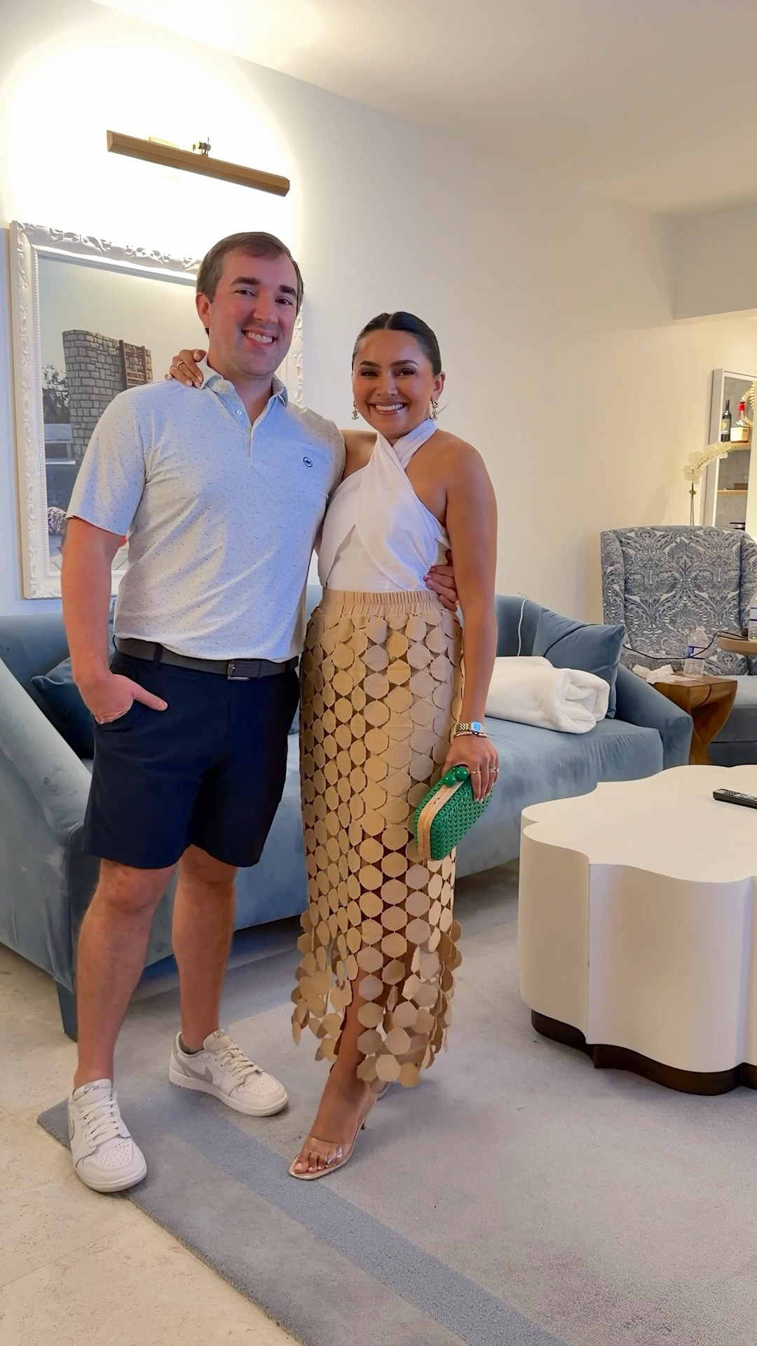 Vacation Outfit for Dinner!
White halter top size xs TTS
Fringe skirt in khaki size small TTS
Clear heels size 5 TTS 

#LTKgrwm #LTKTravel #LTKPetite