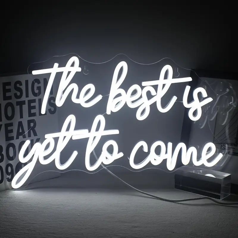 1pc The Best Is Yet To Come Neon Sign, Multipurpose Decorative Wall Mounted Light, USB Powered | Temu Affiliate Program