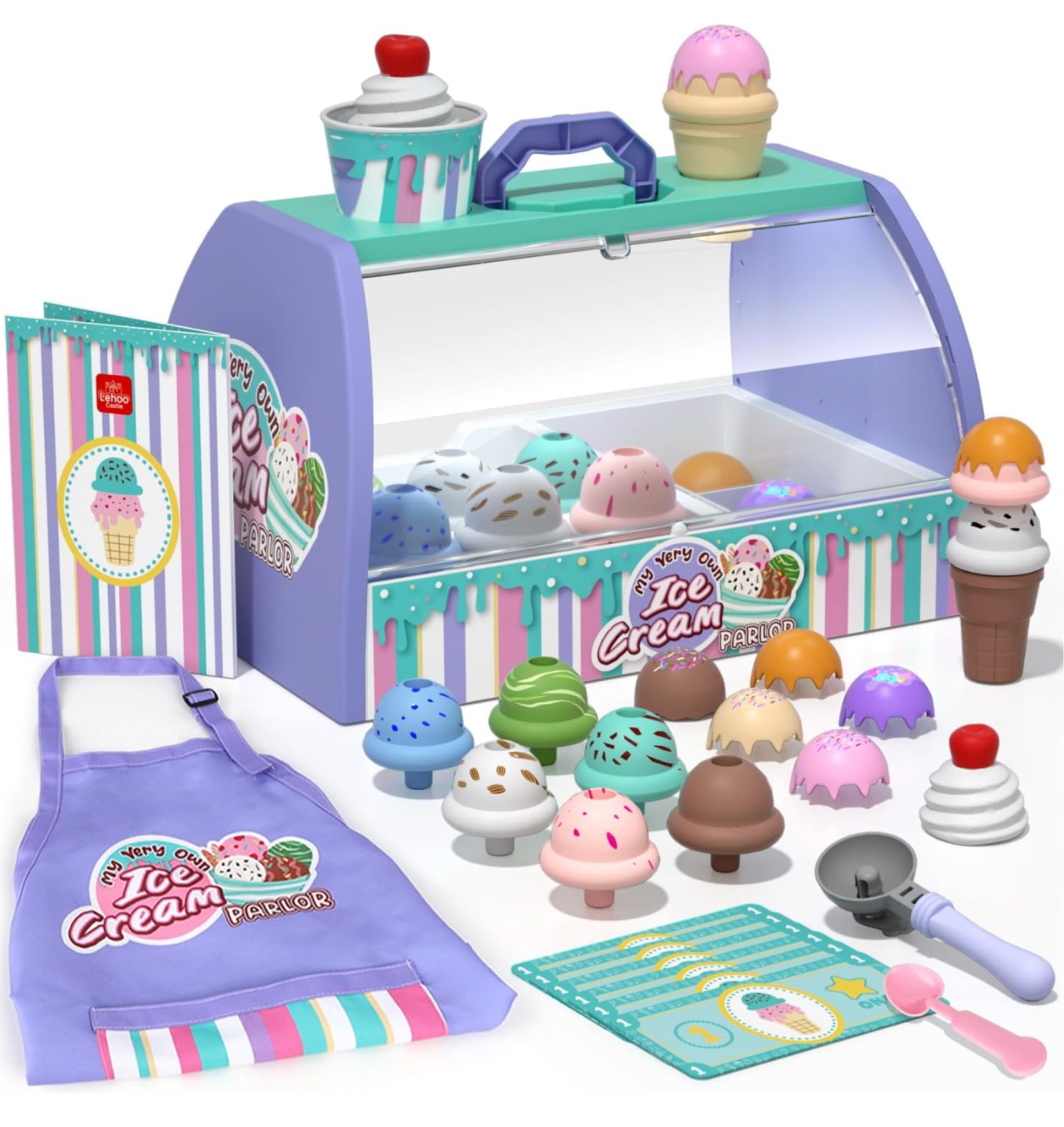 Lehoo Castle Ice Cream Toys for Toddlers 3-5, Toys for 3 4 Year Old Girls, Play Ice Cream Counter Shop Playset for Kids, Gift for Girls Boys 3 4 5 6 Year Old

#LTKGiftGuide #LTKKids #LTKFindsUnder50