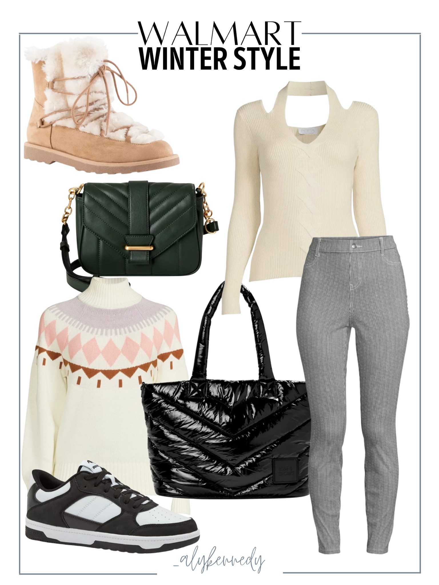 Walmart winter style, winter outfit, sweater, Portland boots, winter boots, puffer tote bag

#LTKstyletip #LTKshoecrush #LTKSeasonal