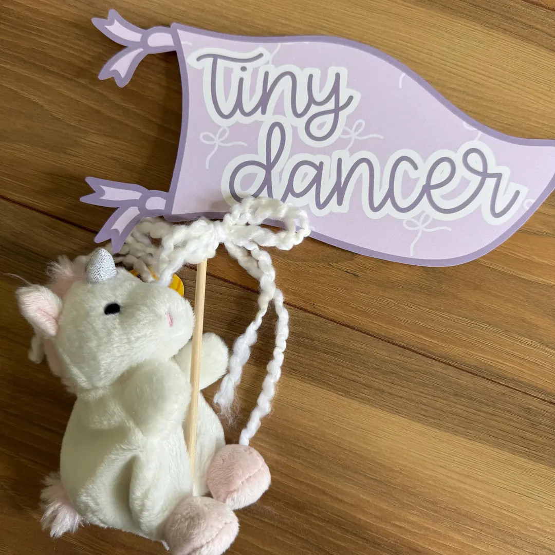 Tiny Dancer Printable Pennant, Hand Drawn Photo Prop for Dance Recitals and Celebrations, Special... | Etsy (US)