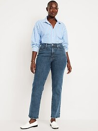 Curvy High-Waisted OG Straight Ankle Jeans | Old Navy (US)