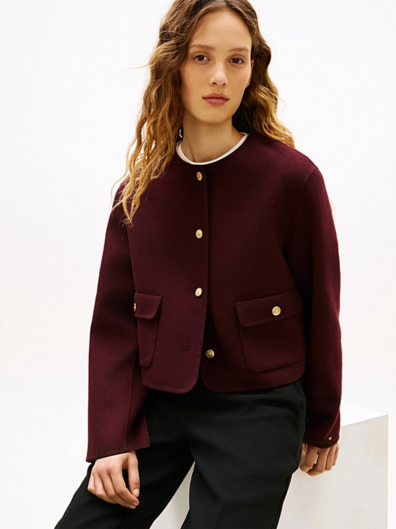 Double-Faced Wool Blend Jacket | Tommy Hilfiger UK