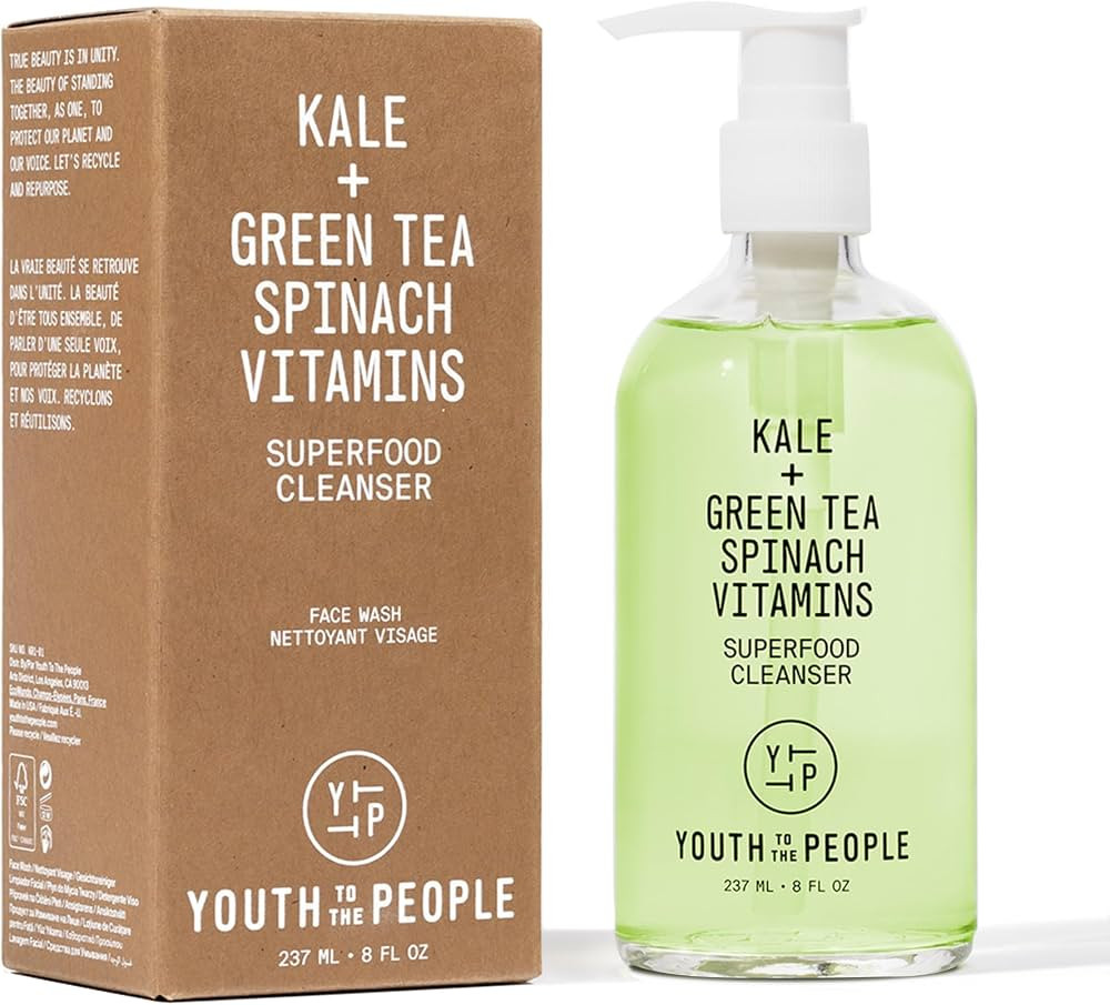Youth To The People Superfood Facial Cleanser - Kale and Green Tea Cleanser - Gentle Face Wash, M... | Amazon (US)