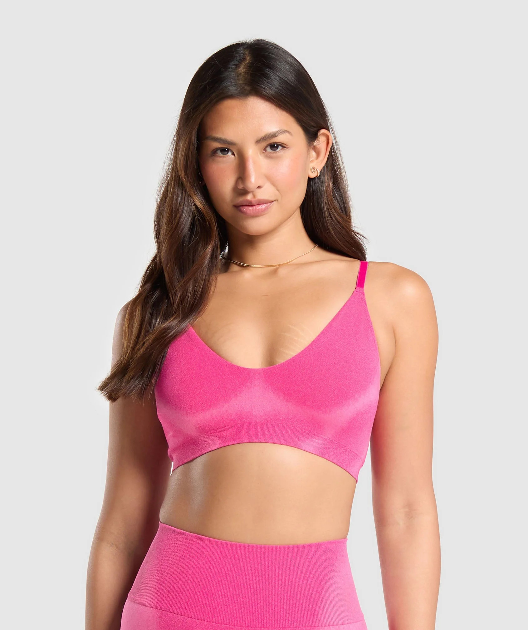 Gymshark Blur Seamless Bralette - Valley Pink/Fetch Pink | Gymshark US