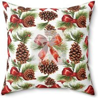 Christmas Square Pillow, Holiday Decor, Gift For Her, Him, Gift Friend, Dad, Mom, Auntie, Unique | Etsy (US)