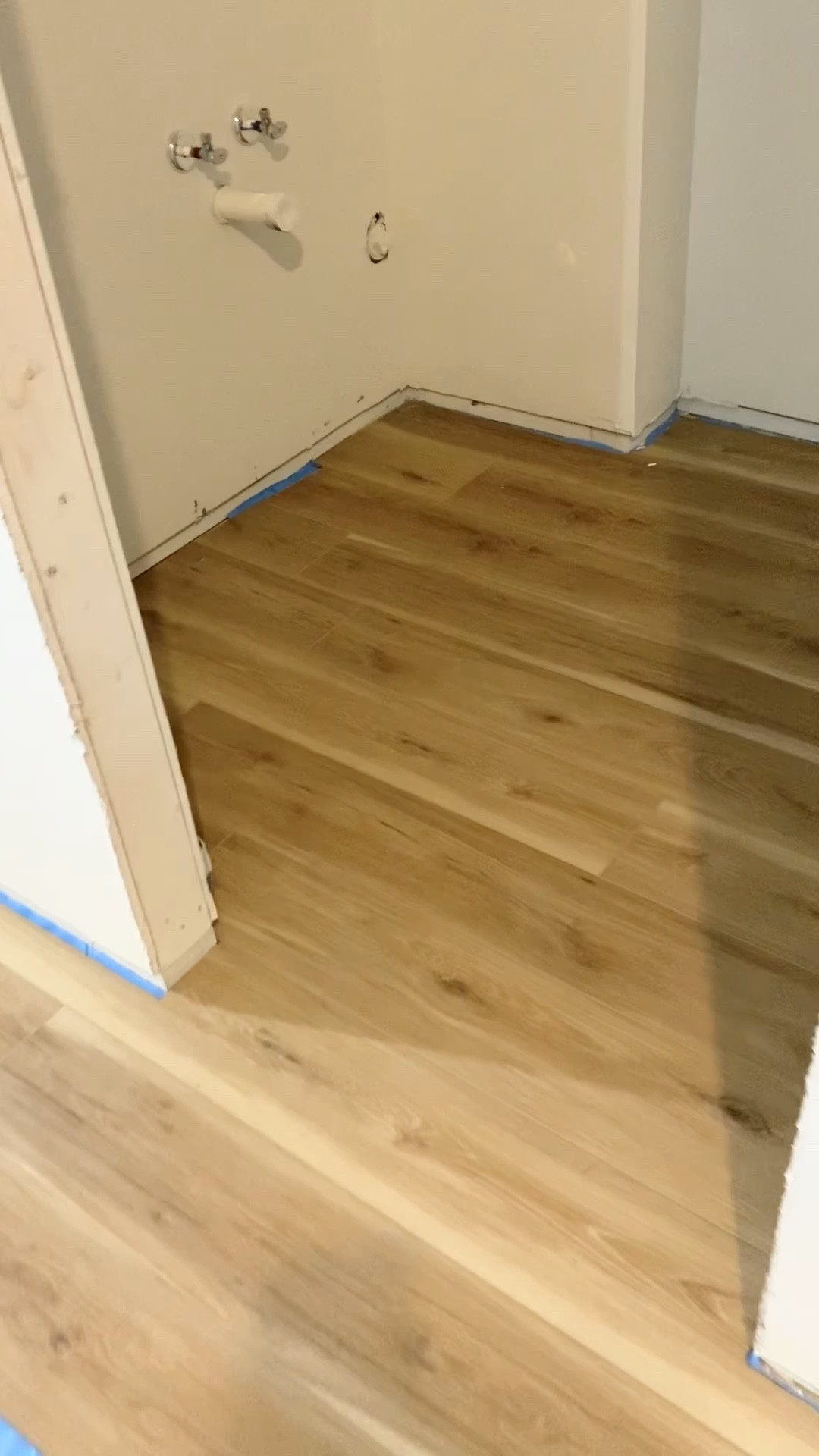 Light natural hickory rustic LVP flooring DIY wood floors 