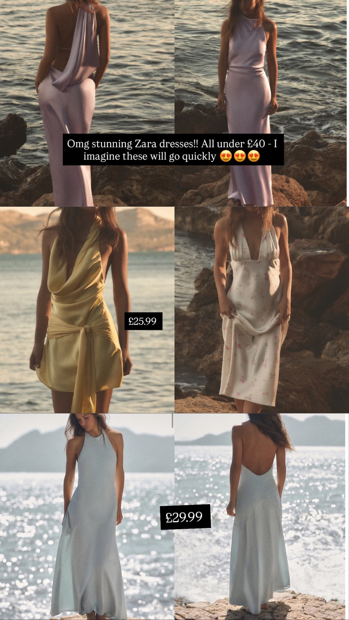 Unreal new in Zara dresses 🌸 all under £40! I imagine these will go quickly!

#LTKspring #LTKdresses #LTKuk
